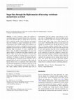 Research paper thumbnail of Sugar flux through the flight muscles of hovering vertebrate nectarivores: a review