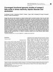 Research paper thumbnail of Convergent functional genomic studies of ω-3 fatty acids in stress reactivity, bipolar disorder and alcoholism