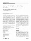 Research paper thumbnail of Morphological Variability in Leaves and Molecular Characterization of Novel Table Grape Candidate Cultivars (Vitis vinifera L.)