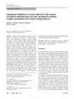 Research paper thumbnail of Optogenetic inhibition of cortical afferents in the nucleus accumbens simultaneously prevents cue-induced transient synaptic potentiation and cocaine-seeking behavior