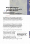 Research paper thumbnail of Milieuvergunningverlening in afvalwatergebonden dossiers