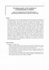 Research paper thumbnail of Developing capacity on the evaluation of environmental policy in Flanders