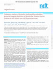 Research paper thumbnail of Proteomic analysis of formalin-fixed paraffin-embedded glomeruli suggests depletion of glomerular filtration barrier proteins in two-kidney, one-clip hypertensive rats