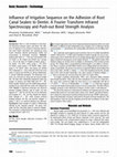 Research paper thumbnail of Influence of Irrigation Sequence on the Adhesion of Root Canal Sealers to Dentin: A Fourier Transform Infrared Spectroscopy and Push-out Bond Strength Analysis