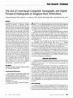 Research paper thumbnail of The use of cone-beam computed tomography and digital periapical radiographs to diagnose root perforations