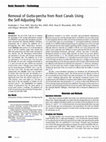 Research paper thumbnail of Removal of Gutta-percha from Root Canals Using the Self-Adjusting File