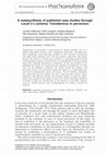 Research paper thumbnail of A metasynthesis of published case studies through Lacan's L-schema: Transference in perversion