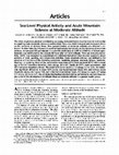 Research paper thumbnail of Sea-level physical activity and acute mountain sickness at moderate altitude