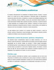 Research paper thumbnail of Actividades academicas