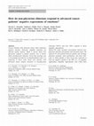 Research paper thumbnail of How do non-physician clinicians respond to advanced cancer patients’ negative expressions of emotions?