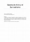 Research paper thumbnail of Gaceta de Arte y el Surrealismo