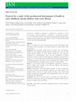 Research paper thumbnail of Protocol for a study of the psychosocial determinants of health in early childhood among children with cystic fibrosis