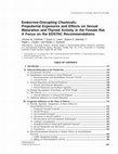 Research paper thumbnail of Endocrine-Disrupting Chemicals: Prepubertal Exposures and Effects on Sexual Maturation and Thyroid Function in the Male Rat. A Focus on the EDSTAC Recommendations