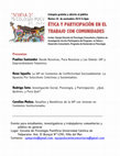 Research paper thumbnail of Evento: Etica y Participación en el Trabajo con Comunidades