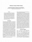 Research paper thumbnail of Dominance Testing via Model Checking