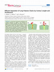 Research paper thumbnail of Klushin L.I., Milchev A., Skvortsov A. M. A new approach to separation of long polymer chain by contour length and architecture ACS Macro Letters 2013, 2, 879-881