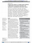 Research paper thumbnail of Exploring the genetics of irritable bowel syndrome: a GWA study in the general population and replication in multinational case-control cohorts