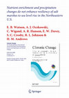 Research paper thumbnail of Nutrient enrichment and precipitation changes do not enhance resiliency of salt marshes to sea level rise in the Northeastern US