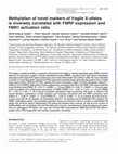 Research paper thumbnail of Methylation of novel markers of fragile X alleles is inversely correlated with FMRP expression and FMR1 activation ratio