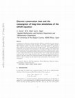 Research paper thumbnail of Discrete conservation laws and the convergence of long time simulations of the mkdv equation