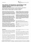 Research paper thumbnail of Intra-observer and interobserver reproducibility of right ventricle volumes, function and mass by cardiac magnetic resonance