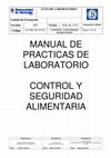 Research paper thumbnail of MANUAL DE LABORATORIO UDES