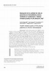 Research paper thumbnail of Evaluación de la calidad de vida en pacientes en hemodiálisis crónica mediante el cuestionario "Kidney Disease Quality of Life (KDQOL-36)