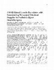 Research paper thumbnail of S100B Blood Levels Correlate with Rewarming Time and Cerebral Doppler in Pediatric Open Heart Surgery