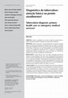 Research paper thumbnail of Diagnostico da tuberculose: atencao basica ou pronto atendimento?