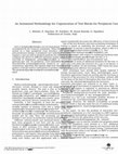 Research paper thumbnail of An Automated Methodology for Cogeneration of Test Blocks for Peripheral Cores