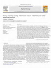 Research paper thumbnail of Energy use, energy savings and emission analysis in the Malaysian rubber producing industries