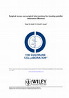 Research paper thumbnail of Surgical versus non-surgical interventions for treating patellar dislocation