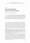 Research paper thumbnail of Traduzione di M. Gragnolati - C.F.E. Holzhey: "Una passività attiva? Spinoza nel Porcile di Pasolini", Lo Sguardo, XIX