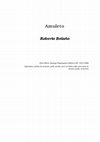 Research paper thumbnail of Bolano Roberto Amuleto 0