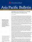 Research paper thumbnail of The Japan Coast Guard (JCG) as a Foreign Policy Instrument in Southeast Asia