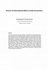 Research paper thumbnail of Drivers of International R&D to Asian Economies