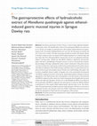 Research paper thumbnail of Gastroprotective effect of Monolluma quadrangula