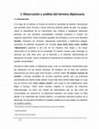 Research paper thumbnail of Observación y análisis de la diplomacia y la política exterior