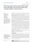 Research paper thumbnail of Predicting frequent asthma exacerbations in clinical practice