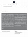 Research paper thumbnail of Propiedades platano