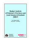 Research paper thumbnail of Budget Analysis of Pakistan's Provinces and AJK