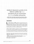 Research paper thumbnail of Análisis de ligamiento genético de la diabetes mellitus tipo 1, a marcadores de los cromosomas 2 y 11 en familias antioqueñas