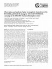 Research paper thumbnail of Observations and analysis of polar stratospheric clouds detected by POAM III and SAGE III during the SOLVE II/VINTERSOL campaign in the 2002/2003 Northern Hemisphere winter