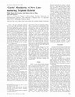 Research paper thumbnail of Garbí' Mandarin: A New Late- maturing Triploid Hybrid