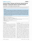 Research paper thumbnail of Contrast Water Therapy and Exercise Induced Muscle Damage: A Systematic Review and Meta-Analysis