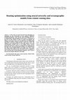 Research paper thumbnail of Routing optimization using neural networks and oceanographic models from remote sensing data