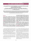 Research paper thumbnail of Low-grade focal cortical dysplasia is associated with prenatal and perinatal brain injury