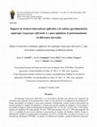 Research paper thumbnail of Impacto de técnicas innovadoras aplicadas a la cadena agroalimentaria espárrago (Asparagus officinalis L.) para optimizar el posicionamiento en diferentes mercados