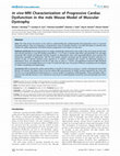 Research paper thumbnail of In vivo MRI characterization of progressive cardiac dysfunction in the mdx mouse model of muscular dystrophy