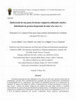 Research paper thumbnail of Elaboración de una pasta de harina compuesta utilizando sémola e  hidrolizado de germen desgrasado de maíz (Zea mays L.)